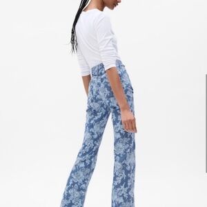 Gap × LoveShackFancy Women’s Size 27 High Rise Floral ‘70s Flare Jeans